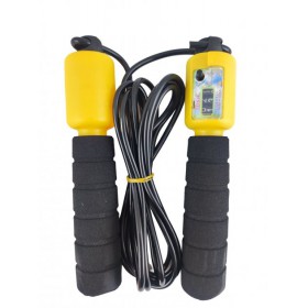 Дитяча скакалка з лічильником, довжина 2,6 м, Чорна (073811-2)