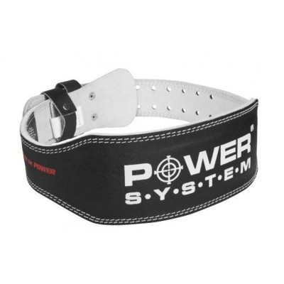 Пояс для важкої атлетики Power System PS-3250 Power Basic шкіряний Black XXL