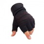 Рукавички GLOVES безпалі XL чорний червоний 03699