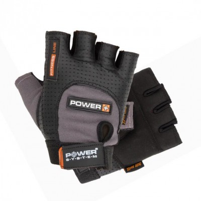 Рукавички для фітнесу Power System PS-2500 Power Plus Black/Grey L