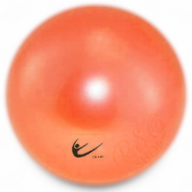 М'яч Tuloni 16 см Яскравий Помаранчевий з металевим ефектом