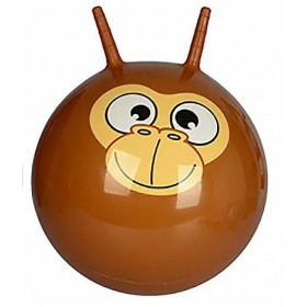 Мяч для фитнеса MS 0484-2 с рожками (Коричневый)