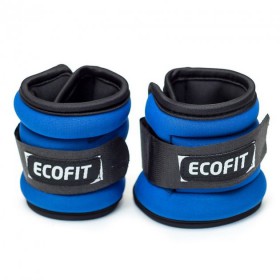 Обважнювачі для рук і ніг EcoFit 1 кг сині