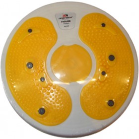 Підлоговий диск Joerex для фітнесу Жовтий (4566Y)