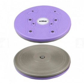 Диск для фітнесу гімнастичний LiveUp LS3165B purple gray 25см 79833