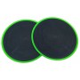 Фітнес-диски для ковзання EasyFit Spike зелені 2 шт Gliding Discs (ковзні тарілки для глайдінгу, ковзні диски, слайдери) EF-GD-G