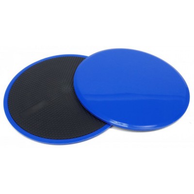 Фітнес-диски для ковзання EasyFit Spike сині 2 шт Gliding Discs (ковзні тарілки для глайдінгу, ковзні диски, слайдери) EF-GD-BL