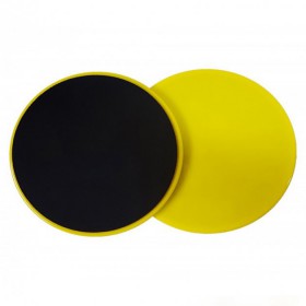 Ковзні диски, упори для фітнесу Sport 17.5 см 2 шт (MS-2514) Жовтий
