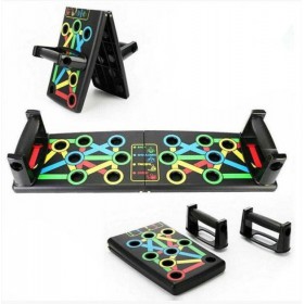 Дошка для віджимань Lexfit 14 в 1 Foldable Push Up Board чорна FP-1