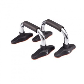 Упори для віджимання LiveUp chrome push up bar чорний