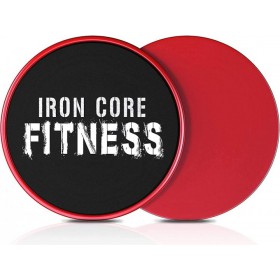 Диски для ковзання (для глайдінгу) Iron Core Fitness червоні (2 шт)