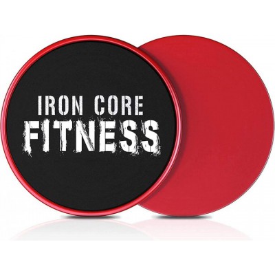 Диски для ковзання (для глайдінгу) Iron Core Fitness червоні (2 шт)