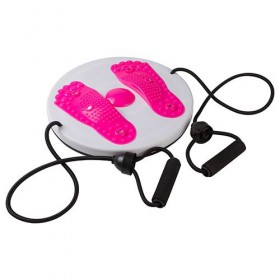 Диск здоров'я з ручками масаж магніти вигнута стопа рожевий