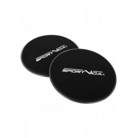 Фітнес-диски для ковзання SportVida Ø18 см Чорний 000163132