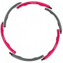 Обруч массажный Hula Hoop SportVida 100 см 1.2 кг Grey/Pink (SV-HK0156-2)