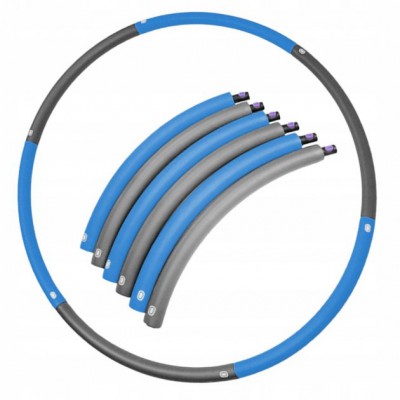 Масажний обруч хулахуп SportVida 90х90 см Сіро-блакитний 000078192