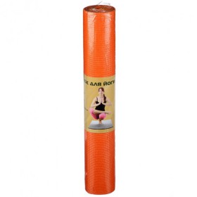 Мат для йоги YOGА MAT 173 х 61 х 0.3 см (1846) Помаранчевий