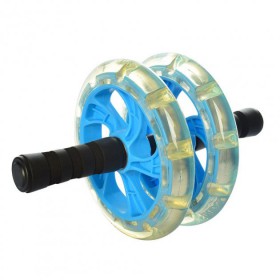 Колесо для м'язів преса Profi Ролик для преса 20 см 2 колеса Блакитний
