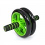Ролик для пресса Iron Gym Double wheel Abs Колесо тренажер для мышц всего тела Black/Green