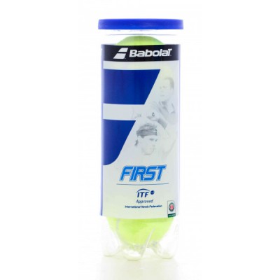 Мячи теннисные Babolat FIRST X3 (Банка ,3 штуки) YELLOW 501054/113