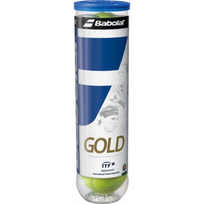 Мячи теннисные Babolat GOLD PET X4 (Банка ,4) YELLOW 502037/113