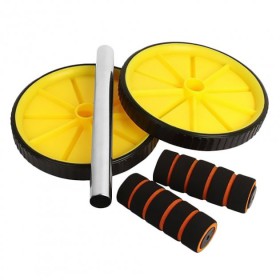 Подвійне фітнес колесо AB WHEEL AA 17.5 см у комплектації 2 колеса