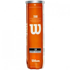 Тенісні м'ячі WIlson TOUR CLAY TBALL (4 м'ячі в банку)