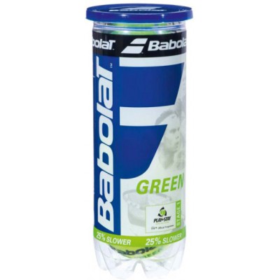 М'ячі для великого тенісу Babolat GREEN X3 3 шт Зелені (501066/113)