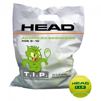 Тенісні м'ячі HEAD TIPgreen Polybag 72 м'ячі (578280*72)