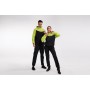 Спортивний костюм для схуднення Fire suit - ML Чорний + Зелений XXXL