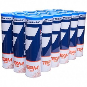 Тенісні м'ячі для грунту Babolat Team Clay Ящик 18 банок