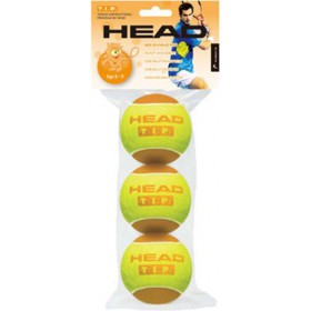 М'ячі для великого тенісу HEAD TIP Orange 3 шт Жовті (578-223)