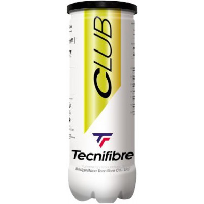 М'ячі для великого тенісу Tecnifibre Club 3 шт. Жовті (Club 3)