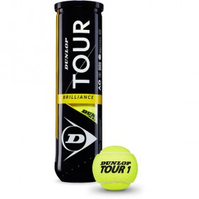 Тенісні м'ячі Dunlop Tour Brilliance 4ball