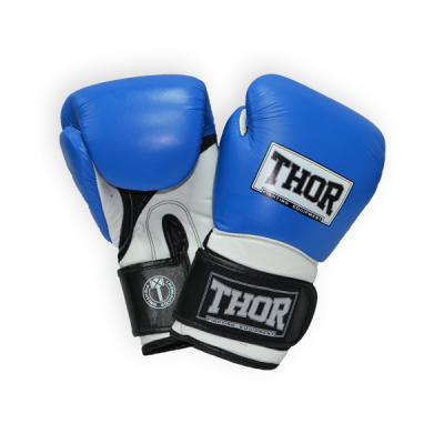 Рукавички боксерські THOR PRO KING 12oz / PU / синьо-біло-чорні