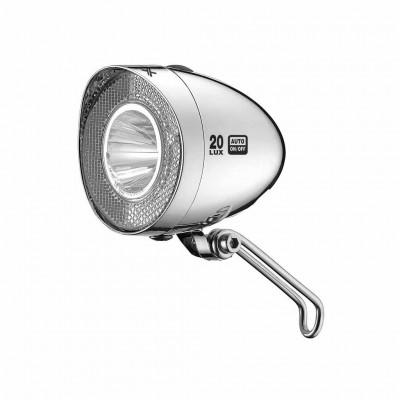 Фара передня XLC CL-D03 LED 20LUX Dynamo, сріблястий