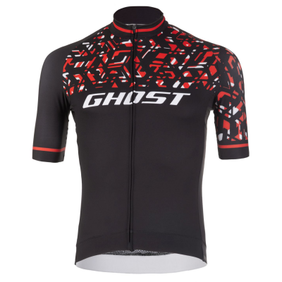 Джерсі Ghost Factory Racing, Short, XL, чорно-червоно-біле