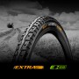 Покришка Continental RIDE Tour 27,5 " x1 1/2x2, 54-584, Чорна, не складна, світловідбиваюча, ExtraPuncture Belt, 950гр.