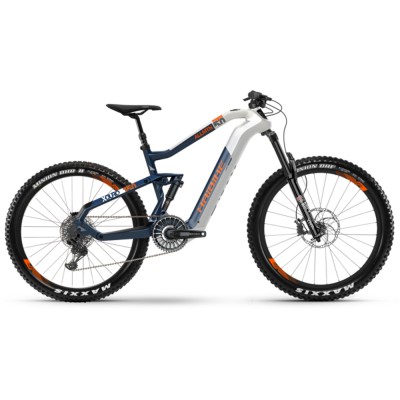 Електровелосипед HAIBIKE XDURO AllMtn 5.0 Carbon FLYON i630Wh 11 s. NX 27.5", рама М, біло-синьо-Помаранчевий, 2020