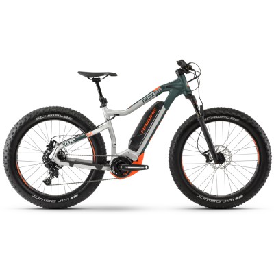 Електровелосипед Haibike XDURO FatSix 8.0 500Wh 11 s. NX 26", рама M, сіро-зелено-Помаранчевий, 2020