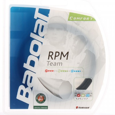 Струны теннисные Babolat RPM TEAM 12M (Комплект,12 метров) 130 BLACK 241097/105