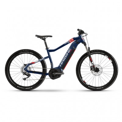 Електровелосипед Haibike SDURO HardSeven Life 5.0 i500Wh 10 s. Deore 27.5", рама S, синьо-червоно-білий, 2020