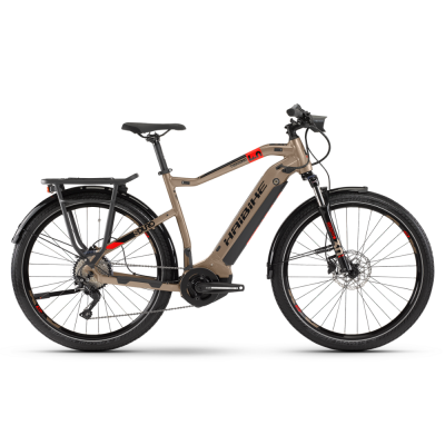 Електровелосипед Haibike SDURO Trekking 4.0 men i500Wh 10 s. Deore 28", рама XL, пісочно-чорно-червоний, 2020