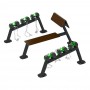 Гантельний ряд: 2*10 кг / 2*14 кг / 2*18 кг BruStyle Dumbbell Rack SG611.2