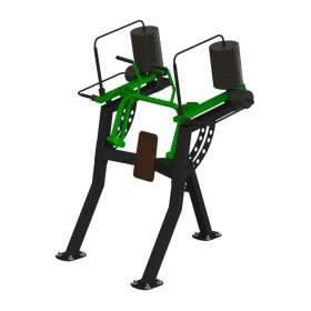 Вуличний тренажер прес-машина стоячи BruStyle Abdominal Machine Вуличний тренажер прес-машина стоячи BruStyle Abdominal Machine