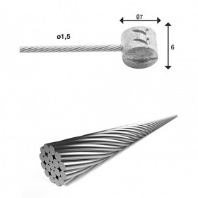 Тросик гальмівний XLC BR-X85, 2 000 мм, Ø 1.5 мм