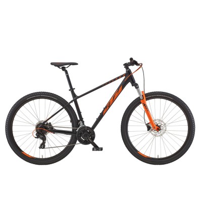 Велосипед KTM CHICAGO 272 27.5 " рама S/38, чорний матовий (Помаранчевий), 2022