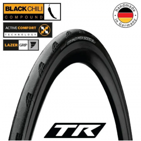 Покришка безкамерна Continental Grand Prix 5000S чорна, складна BlackChili, Active Comfort Technology, Lazer Grip