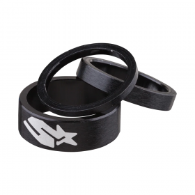 Набір спейсерів SPANK 3/6/12mm, Black Набір спейсерів SPANK 3/6/12mm, Black