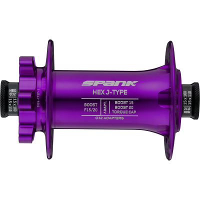 Втулка передня SPANK HEX J-TYPE Boost F15/20, Purple